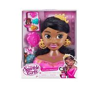ZURU - Sparkle Girlz - Testa per capelli e accessori - Marrone - Una testa da pettinare da principessa con look glamour - a partire dai 3 anni - 100499