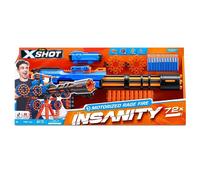 Zuru X Shot Insanity Rage Fire Motor Fucile Motorizzato 72 Dardi con Mirino