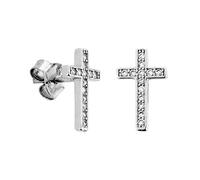 Zury 91011 Orecchini Croce Pave, 11 Mm