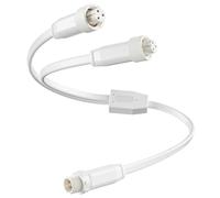 Zustov Cavo splitter a Y per prisma permanente per luci esterne Govee, impermeabile, a forma di Y, compatibile con Govee H707A, H707B, H707C, da 1 maschio a 2 femmina, bianco