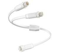 Zustov Cavo splitter a Y per prisma permanente per luci esterne Govee, impermeabile, a forma di Y, compatibile con Govee H707A, H707B, H707C, da 1 femmina a 2 maschi, bianco