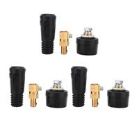 ZUUOZBYY 3Set Cavo di Saldatura in Rame Stile Euro Connettore Rapido 200-400A Connettore del Cavo di Saldatura (50-70)