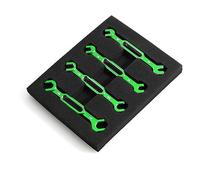 ZUUOZBYY 4 Pezzi Chiave 3/3.2/3.5/3.7/4/5/5.5/6mm tenditore Dado Giunto sferico rimozione Strumento Universale per Telecomando Auto Drone Barca (Verde)
