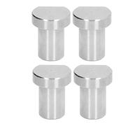 ZUUOZBYY 4PCS Banco da Lavoro Stop Dog Dia 19mm Acciaio Inossidabile Argento Desktop Peg Brake Stop per la Lavorazione del Legno