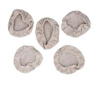 ZUUOZBYY 5 Pezzi Coperture in Stoffa per Barattoli di Lievito Madre, Coperture in Stoffa Traspirante Riutilizzabili con Fascia Elastica per Bocca di Barattolo 3 a 4 Pollici