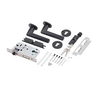 ZUUOZBYY Maniglia per serratura della camera da letto di casa Maniglia a leva per porta interna del bagno in lega di alluminio professionale con chiavi