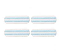 Zuuyye 4X Ricambio Microfibra per Vileda H2PrO mocio | Pulizia senza aloni, per tutti i pavimenti duri, compatibile con H2Pro, fissaggio a strappo sicuro, set da 4 ricambi