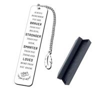 ZUWIJEQ 1 Pcs Segnalibro con Frasi Motivazionali Segnalibro Particolare Compleanno Laurea Regalo Amicizia Buon Compleanno Laurea Natale per Amici Collega Metallo