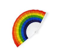 ZUWIJEQ 1 pcs Ventaglio Pieghevole Arcobaleno, Ventaglio Pieghevole Set Arcobaleno Ventaglio, Arcobaleno Ventagli Colorati Ventaglio Pieghevole A Mano Per Decorazioni Di Danza Feste Gay