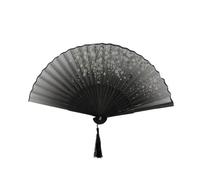 ZUWIJEQ 1 pcs Ventilatore Piegante, Ventaglio Cinese Ventaglio Tessuto, Ventilatore Bambù Ventilatori Pieghevoli con Nappe Ventilatori Tasca Ventilatore a Mano per la Decorazione Della parete Regalo