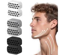 ZUWIJEQ Mascella Allenamento Uomo, 6 Pezzi Esercizio Mascella, Jawline Allenamento Mascella Collo, Jaw Line Muscle Trainer per Uomini e Donne, Stringere le linee della allena mascella e del collo