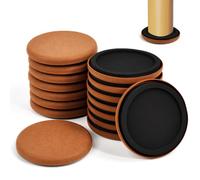 Zuxbolf 16 Pz Feltrini per Mobili Pesanti,Cursori per Mobili in Feltro per Pavimenti da 8,9cm,Feltrino Piedini per Sedie Rotondi per Proteggere Il Pavimento e I Mobili