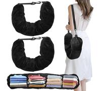 Zuxbolf 2 Pz Cuscini da Viaggio Riempibile,Cuscino Aereo da Riempire,Cuscino Collo Viaggio Multifunzionale a Forma di U per Viaggiare in Auto o in Aereo (Senza Riempitivo)