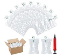 Zuxbolf 200 Pz Sacchetti Gonfiabili per Imballaggio,Cuscino d'Aria per Imballaggi di Trasporto da 10 x 15 cm,Borse Gonfiabile per Imballaggio d'Arie con Pompa ad Aria per Trasloco,Riempitivo
