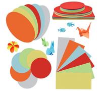Zuxbolf 360 Pz Biglietti Colorati per Presentazione,Cartoncini per Presentazione,Schede di Carta Vuota Rotonde, Ovali e Rettangolari per Ufficio, Scuola, Presentazioni, Lezioni (3 Stili + 6 Colori)