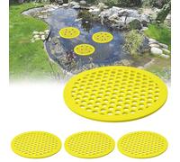 Zuxbolf 4 Pz Mangiatoia Rotonda per Api,Stazione di Irrigazione per Api,Isolotti Galleggianti per Ape,Abbeveratoio per Ape da Giardino Utilizzato in Giardini all'Aperto, Patii, Aree Soleggiate