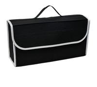 Zuxbolf Borsa Organizer per Bagagliaio Auto,Contenitore in Feltro per Bagagliaio da 50 x 24 x 15 cm,Organizzatore Bagagliaio Feltro Pieghevole Adatto a Tutti i Veicoli (Nero)