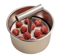 Zuxbolf Macchina per Polpette in Acciaio Inossidabile,Pressa Manuale da Polpette,Formatrice Portatile per Polpetta,Stampo per Polpetta per la Cottura della Casa per la Cucina
