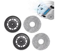 Zuxbolf Set di 2 Panni per Mocio Supporto di Accessori Compatibile con dreame L10S PRO Ultra Heat/L10S Ultra Gen2/L20 Ultra/X40 Ultra/X40 Master/X30 Ultra/L40 Ultra/Mova E30 Ultra Robot