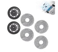 Zuxbolf Set di 4 Panni per Mocio Supporto di Accessori Compatibile con dreame L10S Pro Ultra Heat/L10S Ultra Gen2/L20 Ultra/X40 Ultra/X40 Master/X30 Ultra/L40 Ultra/Mova E30 Ultra Robot