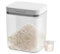 Zuxbolf Tanica Contenitore Alimentari per Cereali con Coperchio Ermetico da 5.5L,Scatola di Conservazione per Cibi,Serbatoio per Alimenti Sfusi,Contenitore per Conservare Alimenti, Farina, Riso