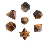 ZUXWUX Set di geometrie Cristallo Naturale, Kit Pietre curative | Mix multi-pietra autentico, forme geometriche varie, finitura tattile liscia, diversità di colori e texture