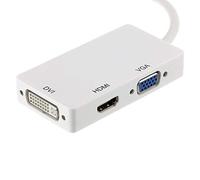 Zuya Mini DisplayPort DP Thunderbolt a DVI VGA HDMI compatibile cavo adattatore 3 in 1 per iMac Mac Mini Pro Air Book a monitor TV