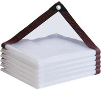 ZUYEKWXS Telone trasparente con occhielli, (tarp-4x4)