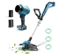 ZUYIYI Kit combinato elettrico per decespugliatore e soffiatore per foglie per Makita 18 V batteria (non inclusa), 15 pollici Cordless Weed Wacker, 40000RPM 475 MPH Mini Jet Dry Soffiatore portatile