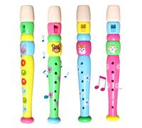 Zuzer 4PCS Flauto Dolce in Plastica 6 Fori Flauto a Becco Flauto Soprano per Bambini Adulti Principianti