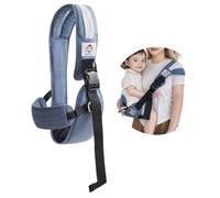 Zuzer Fascia Porta Bebè Blu, Marsupio Neonato 0-36 Mesi Antiribaltamento con Supporto Lombare, Portabebè Ergonomico per Neonati