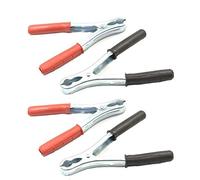 ZV 4 PINZE PER CAVI BATTERIA AUTO 160 mm 175A 2 COPPIE ROSSO E NERE MANICI ISOLATI