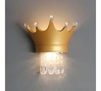 ZVALIEVYE Applique da Parete Creativa Applique da Parete a Led Lampada da Parete a Forma Di Corona Di Cartanimato, Illuminazida Parete per Cameretta Dei Bambini Luci da Parete per Interni, Applique da