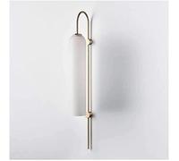 ZVALIEVYE Applique da Parete Moderna Nordica Semplice, Attacco E27 in Ceramica, Sorgente Luminosa a Led,Da da Parete in Vetro per Soggiorno, Camera da Letto,Da da Parete per Decorare Casa, Corridoio,