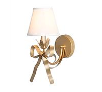 ZVALIEVYE Lampada da Parete Di Lusso American Light, Portalampada E14 in Ferro Battuto a Led con Nodo a Farfalla,Da da Parete Decorativa per Soggiorno, Camera da Letto, Corridoio, Parete Di Fondo