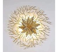 ZVALIEVYE Lampada da Parete Minimalista per Soggiorno, Personalità Creativa, Foglia D'Acero, Decorazida Comodino per Camera da Letto, Corridoio, Sala da Pranzo, Sfondo,Da da Parete Dorata
