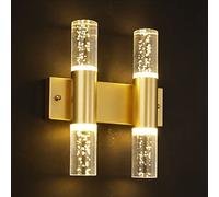 ZVALIEVYE Lampada da Parete Moderna Di Lusso in Cristbubble Light, Applique da Parete Di Lusso Europee per Soggiorno, Camera da Letto, Comodino, Sfondo Tv, Montaggio a Parete, Luce Calda, 6 W, Luci De