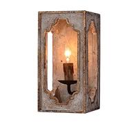 ZVALIEVYE Lampada da Parete Vintage in Stile Country, Rettangolare, Classica, Applique da Parete, Apparecchio Di Illuminazione, Applique da Parete Anticata, per Soggiorno, Corridoio, Balcone, Navata.