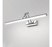 ZVALIEVYE Lampada da Specchio a Led Regolabile Lampada da Specchio Cromata Lampada Frontale per Specchio Lampada da Parete Girevole per Specchio da Bagno Lampade per Armadietti a Specchio Luci per Qua
