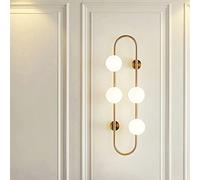 ZVALIEVYE Lampada da Toeletta Moderna per il Bagno,Da da Parete Semplice e Moderna per il Comodino Della Camera da Letto, Applique da Parete a 4 Luci,Da Decorativa per Corridoio, Parete Di Sfondo Del