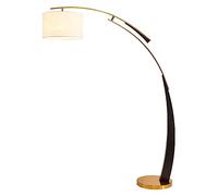 ZVALIEVYE Standing Tall Lamps Adjustable Fishing Iron Floor Lamp Nordic Simple Floor Light Fabric Lampshade Floor Lamps For Living Room Bedroom Reading Light