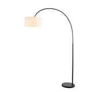 ZVALIEVYE Standing Tall Lamps Arc Iron Floor Lamp With Fabric Adjustable Lampshade Standing Lamp E27 Reading Lamp For Living Room Bedrooms Office Reading Light/B/130 * 206Cm