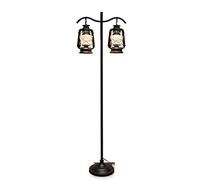 ZVALIEVYE Standing Tall Lamps Creative Kerosene Lamp Floor Light Living Room Balcony Floor Lamp For Bedroom Bedside Lamp Standing Lamp Reading Light/Double Headed/a