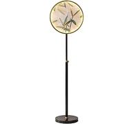 ZVALIEVYE Standing Tall Lamps Floor Lamp For Bedroom Metal Standing Lamp With Adjustable Height, Glass Shade Reading Lamp Reading Light
