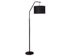 ZVALIEVYE Standing Tall Lamps Floor Lamp For Living Room With Lamp Shade Standing Lamp Floor Lamps For Bedroom Reading Light/Nero/a