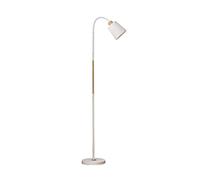 ZVALIEVYE Standing Tall Lamps Floor Lights White Black Wood Color Floor Lamp Floor Lamps Standing Simple Corner Standing Lamp Reading Light/White/120 * 21Cm