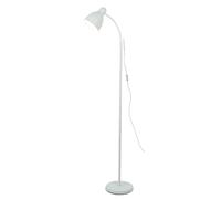 ZVALIEVYE Standing Tall Lamps Iron Floor Lamp Reading Lamp With Flexible Gooseneck Adjustable Metal Standing Lamp For Living Room Bedroom Office Reading Light/White/Dimmer Switch