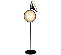 ZVALIEVYE Standing Tall Lamps Led Industrial Floor Lamp Standing Lamp With 2 Adjustable Heads, Rustic Tall Stand Up Lamps For Living Room Bedroom Reading Light
