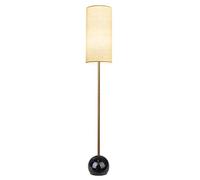 ZVALIEVYE Standing Tall Lamps Metal Floor Lamp Fabric Lampshade Floor Light With Ball Iron Base For Living Room Bedroom Bedside Standing Lamp Reading Light/D Black/Remote Control Switch