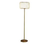 ZVALIEVYE Standing Tall Lamps Metal Floor Lamp Grid Vertical Lamp With Glass Lampshade Floor Light For Bedroom Living Room Home Office Reading Light/Foot Switch/40 * 160Cm